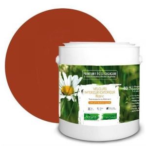 Rouge Terracotta-Peinture naturelle écologique intérieur extérieur aspect velours Natura - 2.5L