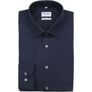 Olymp Chemise Coupe Cintr&eacute;e Marine Bleu fonc&eacute; Bleu taille 38