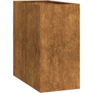 VidaXL Jardinière rouillé 40x80x80 cm acier inoxydable