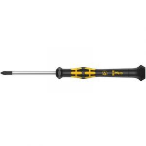 Wera Tournevis électronique ESD cruciforme PH, Dimensions : PH 0, Long. de la lame 60 mm, Long. totale 157 mm -