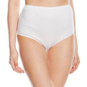 Bestform Best Cotton Culotte Haute, Blanc (Blanc 010), 56 (Taille Fabricant:54/56) Femme