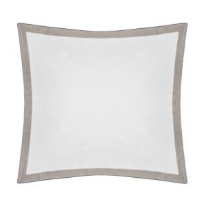 Image de Descamps Taie d'oreiller Unis percale 94 fils/cm² Beige - Couleur Beige - Taille M