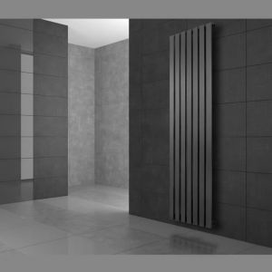 Luxebath - ecd Germany Radiateur Panneau Design Stella Non Électrique, 480x1800 mm, Anthracite, Connexion Centrale au Bas, avec Thermostat et Kit de