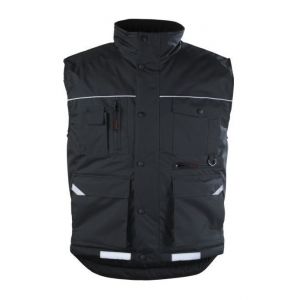 Euro Protection RIPSTOP gilet de travail chaud multipoches et imperméable Noir - T. XL - Coverguard