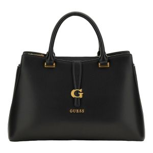 Image de Guess KUBA TRI COMPARTMENT SATCHEL Noir - Taille UNIQUE