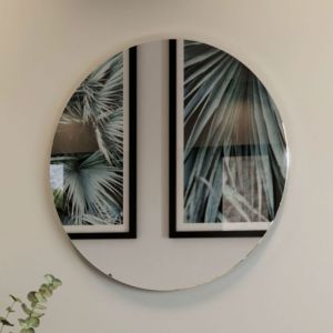 Image de Germania 1297-547 Miroir Rond sans Cadre Graphite 60 x 60 x 3 cm