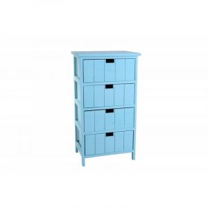Image de Chiffonnier 4 Tiroirs "Seuni" Bleu Prix
