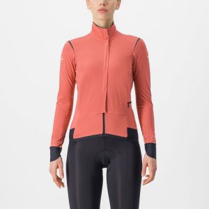 Castelli Alpha Flight RoS Jacket - Veste vélo femme Mineral Red / Black Reflex / Black S