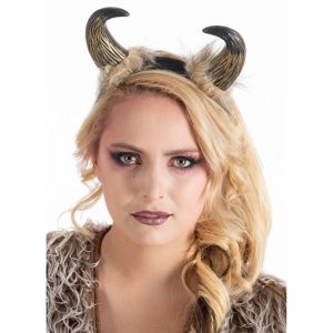 Ruedelafete Serre-t&ecirc;te Cornes fourrure