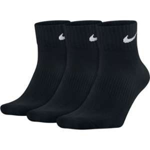 Nike Quarter Lot de 3 paires de chaussettes Matière légère petit noir - Noir/Blanc