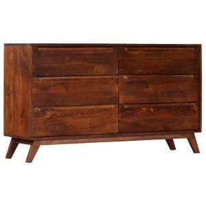 Image de VidaXL Armoire à tiroirs Marron 140x40x80 cm Bois de manguier massif