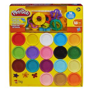 Image de Hasbro Play-Doh - 18 pots de pâte à modeler + accessoires