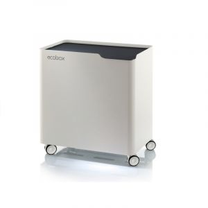 Don hierro Poubelle design tri sélectif avec système de fermeture douce, ecobox. - Nero