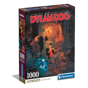Clementoni Puzzle Story Maps - Dylan Dog 1000 Pièces - Puzzle pour Adultes 14-99 Ans, Fabriqué en Italie, 39817