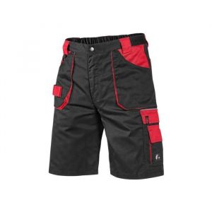Short de Travail pour Homme Professional - Shorts Très Durables - CXS - noir et rouge