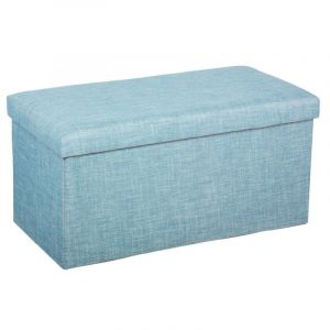 Image de Atmosphera Pouf pliant double Tomaz - Bleu