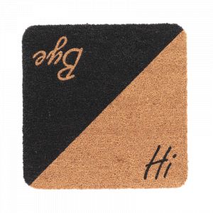 Paillasson Carré En Fibres De Coco Et Caoutchouc 50 X 50 Cm Hi - Bye