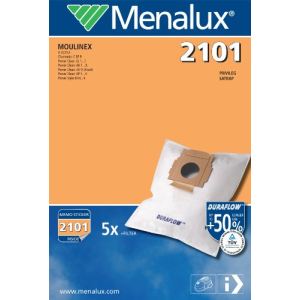 Menalux 2101 - 5 sacs Duraflow + 1 filtre pour aspirateurs