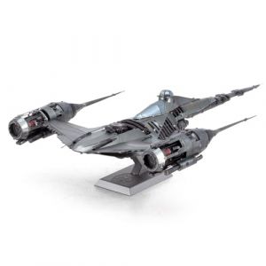 Metal Earth MetalEarth: ICONX - STAR WARS / MANDALORIAN'S N-1 STARFIGHTER 20,2x12,5x4,3cm, maquette 3D en m&eacute;tal avec 2,5 feuilles multicolor Maquet