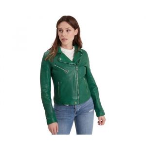 Blouson cuir femme Rose Garden Olympe