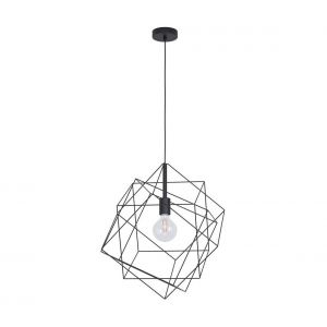 Eglo Suspension STRAITON Noir, 1 lumière - Moderne - Intérieur - STRAITON - Délai de livraison moyen: 2 à 3 semaines. Port gratuit France métropolitaine et Belgique dès 100 €.