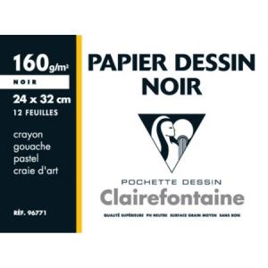 Clairefontaine 12 feuilles de papier dessin 160 g (A4+)