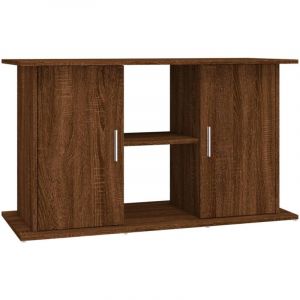 VidaXL Support d'aquarium ch&ecirc;ne marron 101x41x58 cm bois d'ing&eacute;nierie