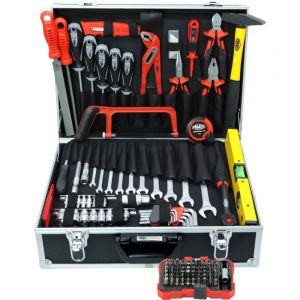 Famex - 745-47 Mallette &agrave; outils avec set d'outils de haute qualit&eacute;, caisse &agrave; outils, bo&icirc;te &agrave; outils