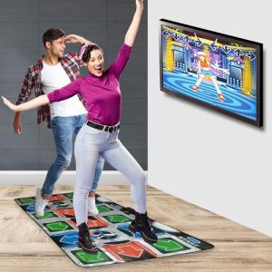 Tapis de Danse pour Enfants à partir de 8 Ans - Tapis de Danse pour Enfants pour 2 Joueurs - Tapis Musical avec Plus de 100 chansons, 9 Jeux et 3 Niveaux de difficulté