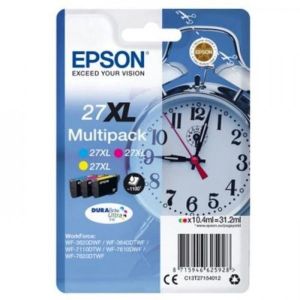 Epson Multipack 27 XL - Réveil - Cyan, magenta et jaune (C13T27154022)