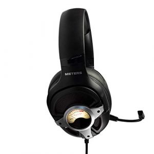 Meters M-Level-UP Casque de Jeu, Son Surround 7.1, Micro Amovible, puissants Pilotes de 50 mm, télécommande en Ligne, RGB personnalisé et VU mètre, Compatible avec PC, PS4 et Xbox