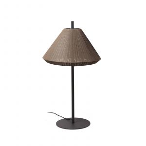 Faro Barcelona Lampe de table ronde conique marron, E27, IP65