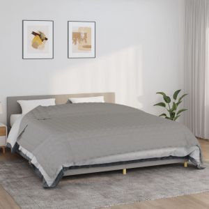 VidaXL Couverture lestée Gris 235x290 cm 11 kg Tissu