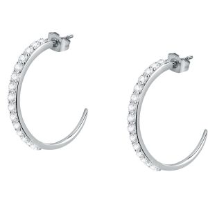 Morellato Boucles d'oreilles en acier et cristal