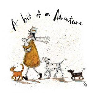 Sam Toft imprim&eacute;e A Bit of an Adventure 30 x 30 x 3 8 cm
