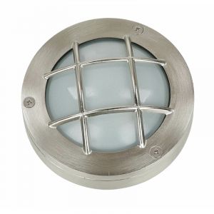 Applique extérieure ronde ø 14 cm G9 IP64 cour jardin verre laiton massif Maritim Applique extérieure