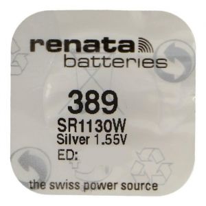 Renata Pile bouton Silver Oxyde 389 / SR1130W 0% mercure