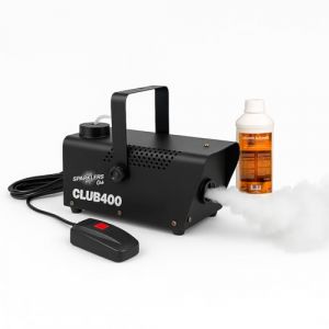 Machine &agrave; Fum&eacute;e 400W avec Liquide 1L Inclus ? D&eacute;bit Puissant et R&eacute;servoir 03L ? Temps de Chauffe Rapide ? Com