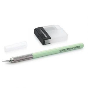 Tamiya Couteau de mod&eacute;lisme - Vert menthe