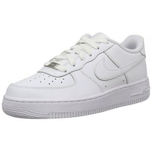 Image de Nike Air Force 1 (Gs), Chaussures de sport garçon, (Blanco/Blanco), 37.5