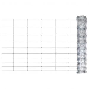 VidaXL Clôture de jardin Acier galvanisé 50x1,2 m Argenté - Argent