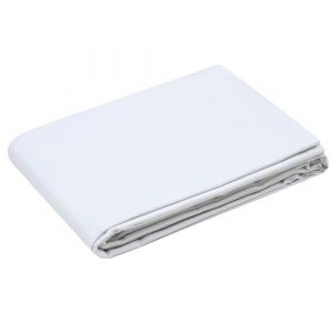 Stof Drap Plat - Taille 240x300 cm - Qualité Percale de Coton - 100% Coton certifié Oeko-Tex - Couleur Blanc - Modèle Elysée - Linge de lit pour Maison - Doux et Confortable