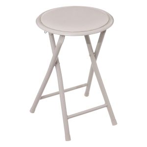 Tabouret D'appoint Pliable En Pvc - Beige