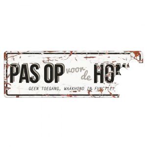 Panneau d'affichage attention au chien N D&D Home