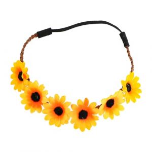 Ruedelafete Bandeau souple Tournesol hippie