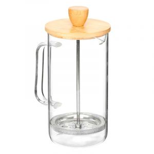 Dam Th&eacute;i&egrave;re &agrave; piston en borosilicate couvercle en bambou 600ml