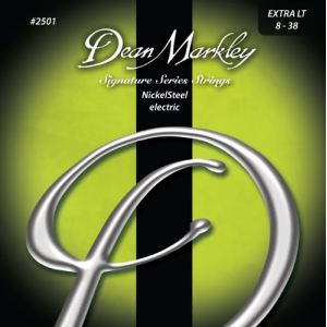 Dean Markley NickelSteel Electric Signature Series 2501 Extra Light 008-038 - Cordes guitare &eacute;lectrique