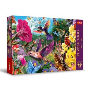 Trefl Premium Plus Quality - Puzzle Tea Time: Jardin pour Les Oiseaux - 1000 pièces, Série d'Images Nostalgiques Peintes, Pièces Parfaitement Assorties, pour Adultes et Enfants à partir de 12 Ans