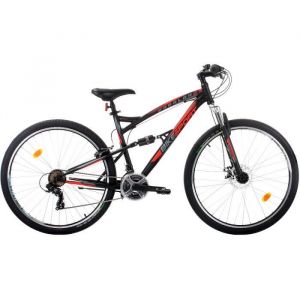 Bikesport Parallax Double Suspension Vélo en Acier Roues 29" Frein à Disque Avant Shimano 21 Vitesses