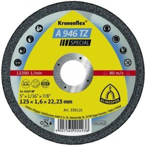 Image de Klingspor Disque à tronçonner Special pour acier et inox A 46 TZ - Diam 125 -par 25
